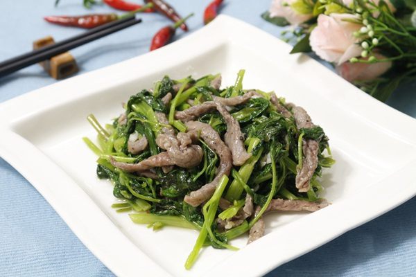 Cách làm thịt bò xào rau muống