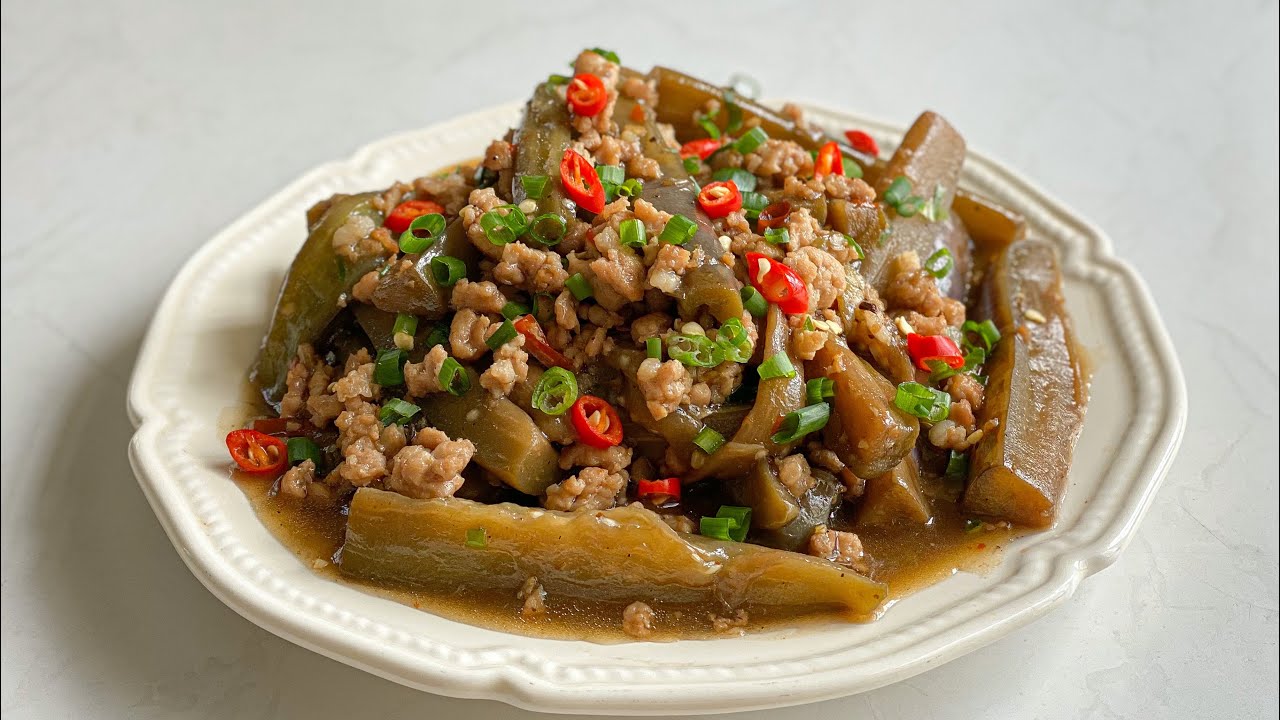 Cà tím xào thịt băm ngon bổ dưỡng